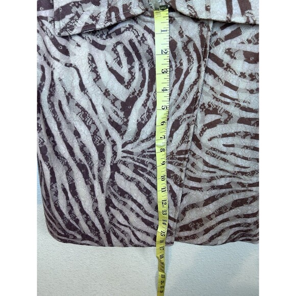 Chico's Women Size 0 Brown Zebra Print Cardigan Jacket - Picture 7 of 8